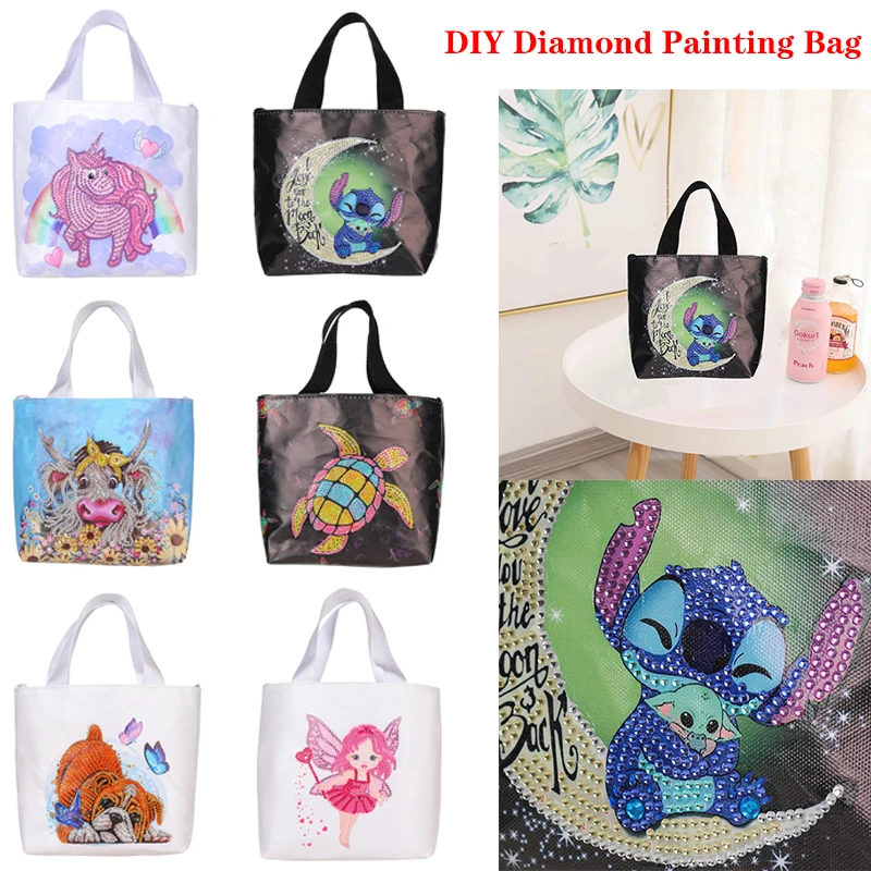 5D сумка для алмазной живописи «сделай сам», Холщовая Сумка для покупок, многоразовый экологически чистый складной органайзер, тоут, наборы ручной работы, подарки