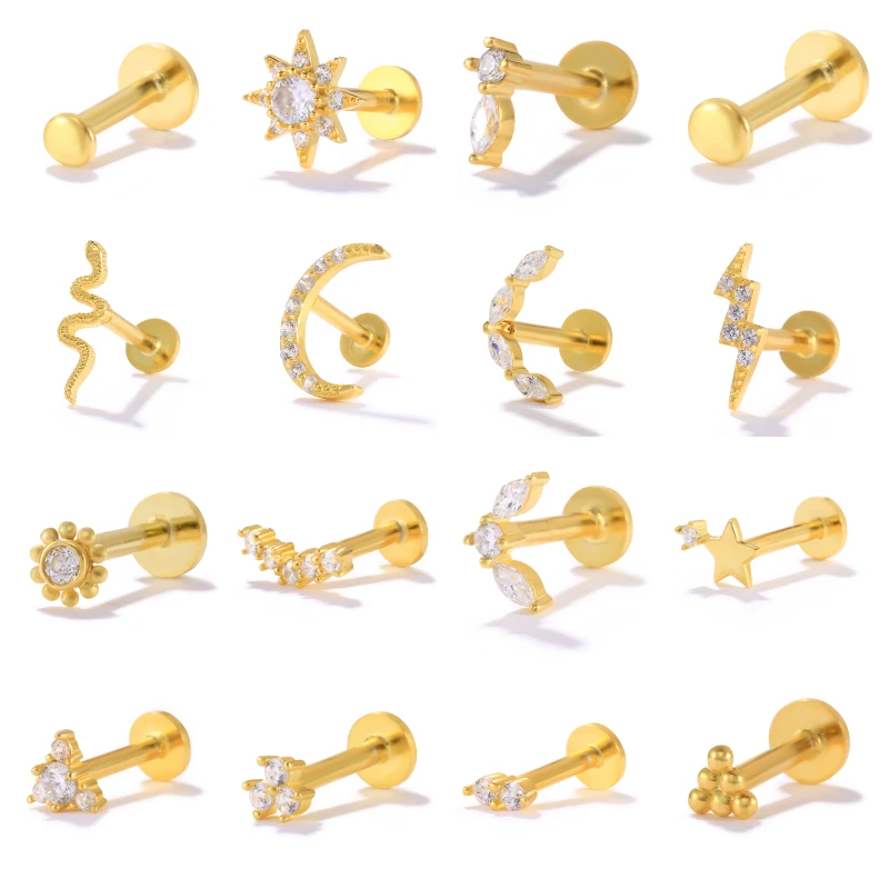 

Canner, циркониевое искусственное солнце, одинарное, серебряное, плоское, женское, для девушек, новые, 1 шт., крошечные серьги, серьги