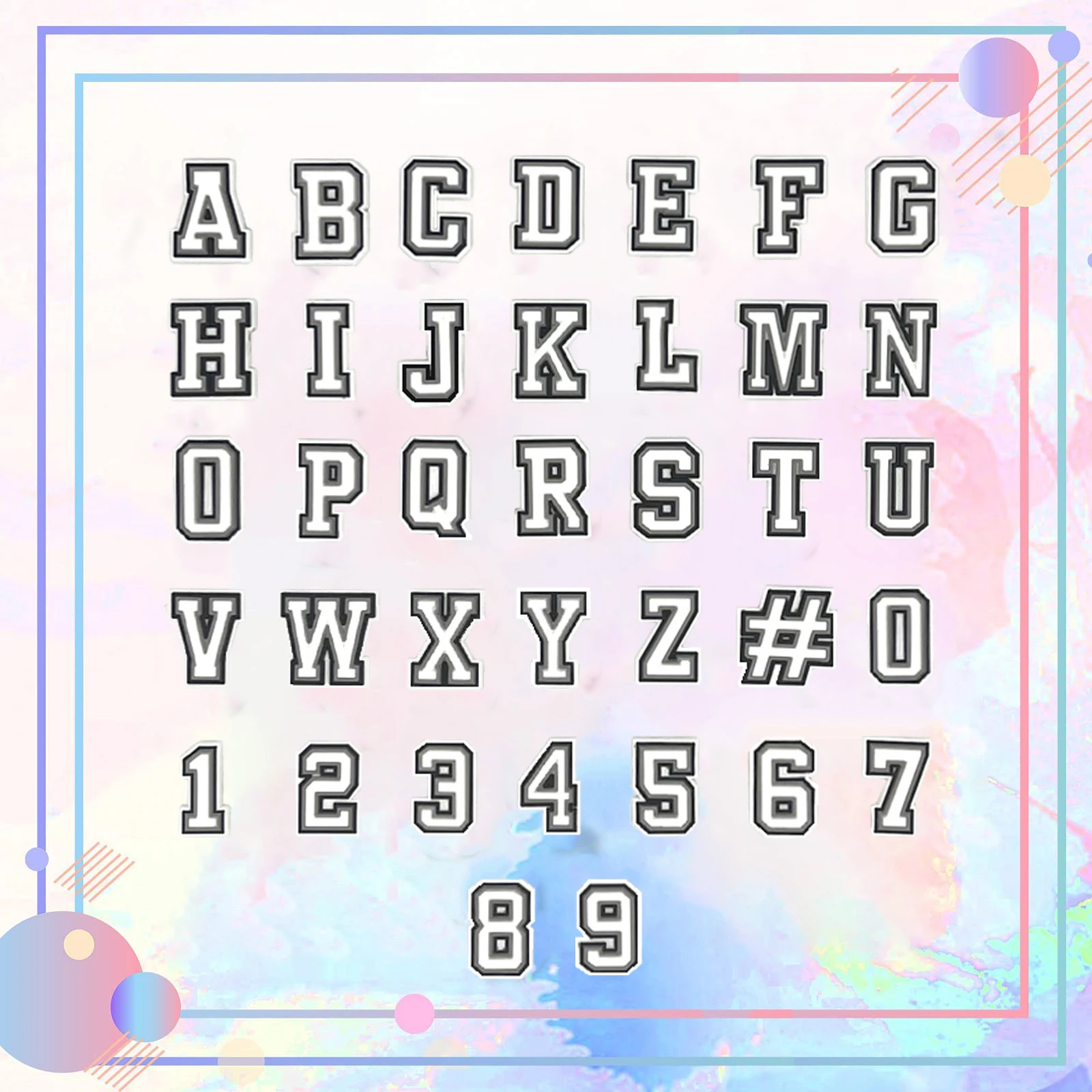 37pcs Letters Silicone Alphabets 10p Numbers Shoe Charms DIY Your Name Backpacks Pin Accessories Sandal Decoration On Sale