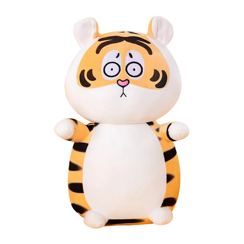 

Tiger Plush Stuffed Soft Toys New Year Mascot Doll Long Pillow Animals Figure Birthday Gift Christmas