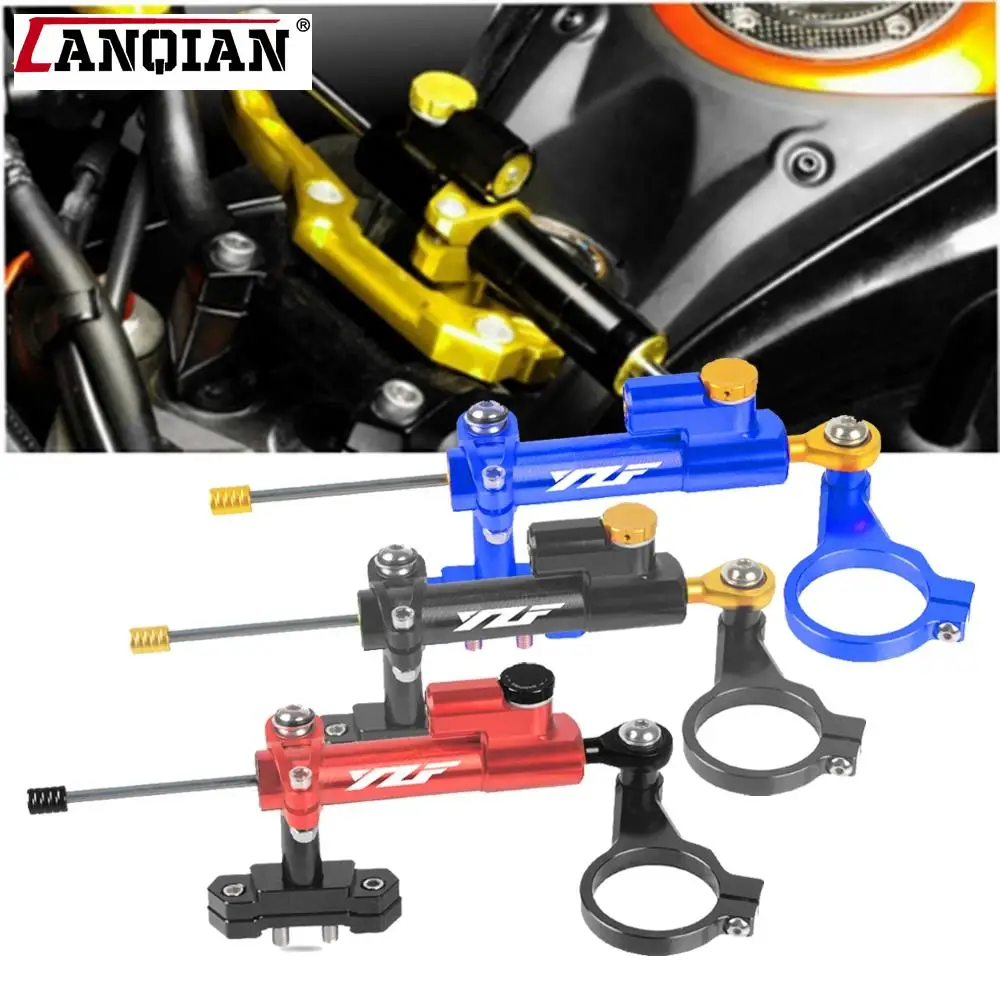

For Yamaha YZF R15 V3 2017 2018 2019 2020 Damper Steering StabilizerLinear Reversed Safety Control Motorcycle Parts with bracket