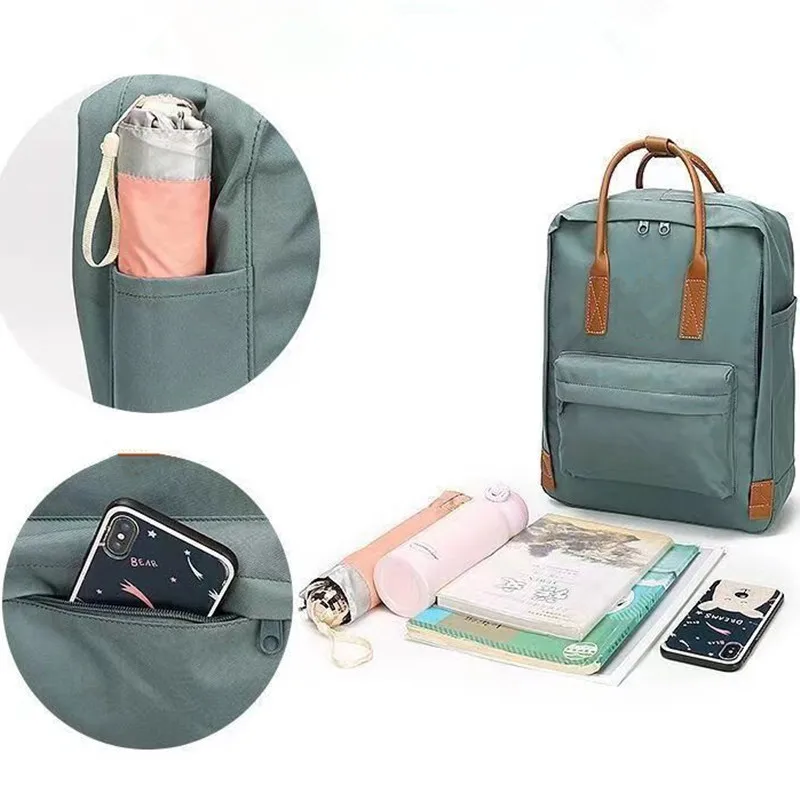 

Leather Handles Medium 16L Children Student Backpacks Fashion Women Girl Bags Grade A