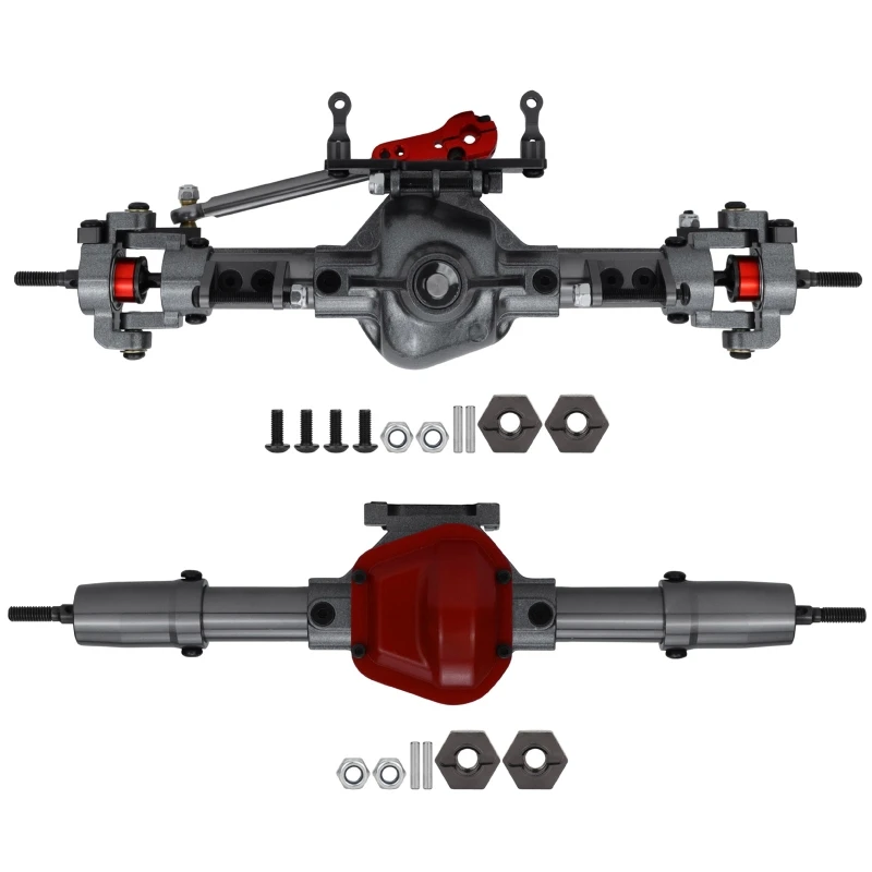 

RC Axles CNC Metal RC Axles Complete Set Compatible with 1:10 RC Crawler Axial SCX10 D90 Car Upgrade Parts