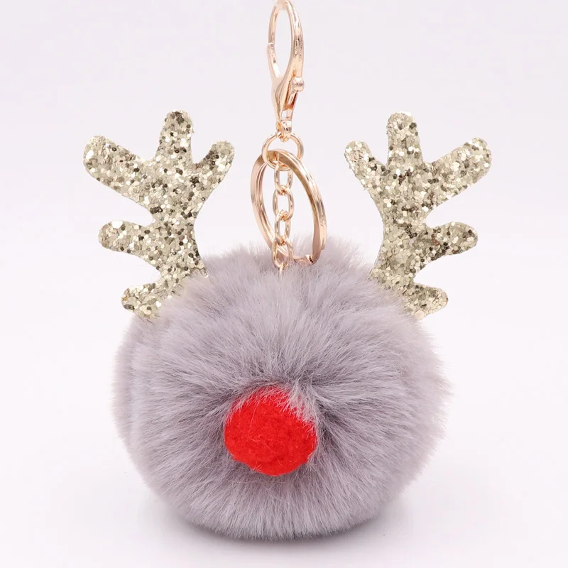 Очаровательный плюшевый шар с рогами оленя в богемном стиле автомобильная сумка