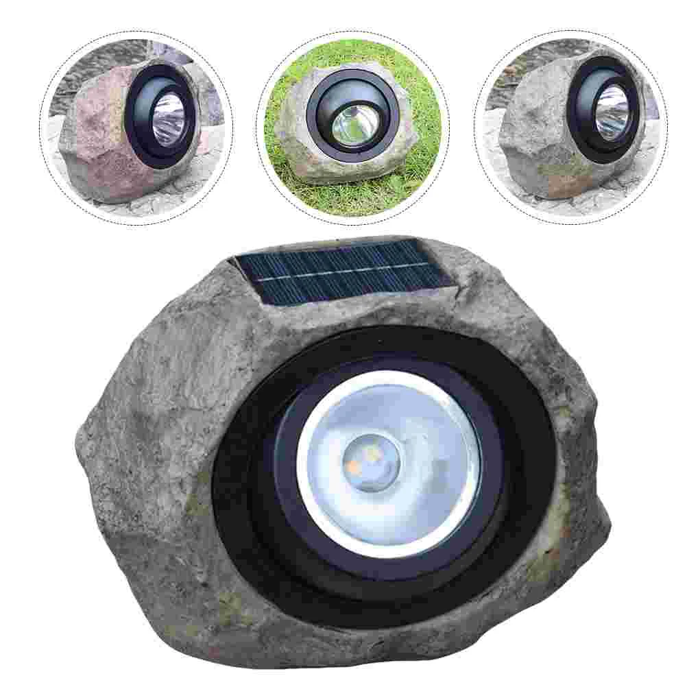 

Solar Stone Lamp Garden Yard Decor Decorative Simulated Imitated Spotlight Lights