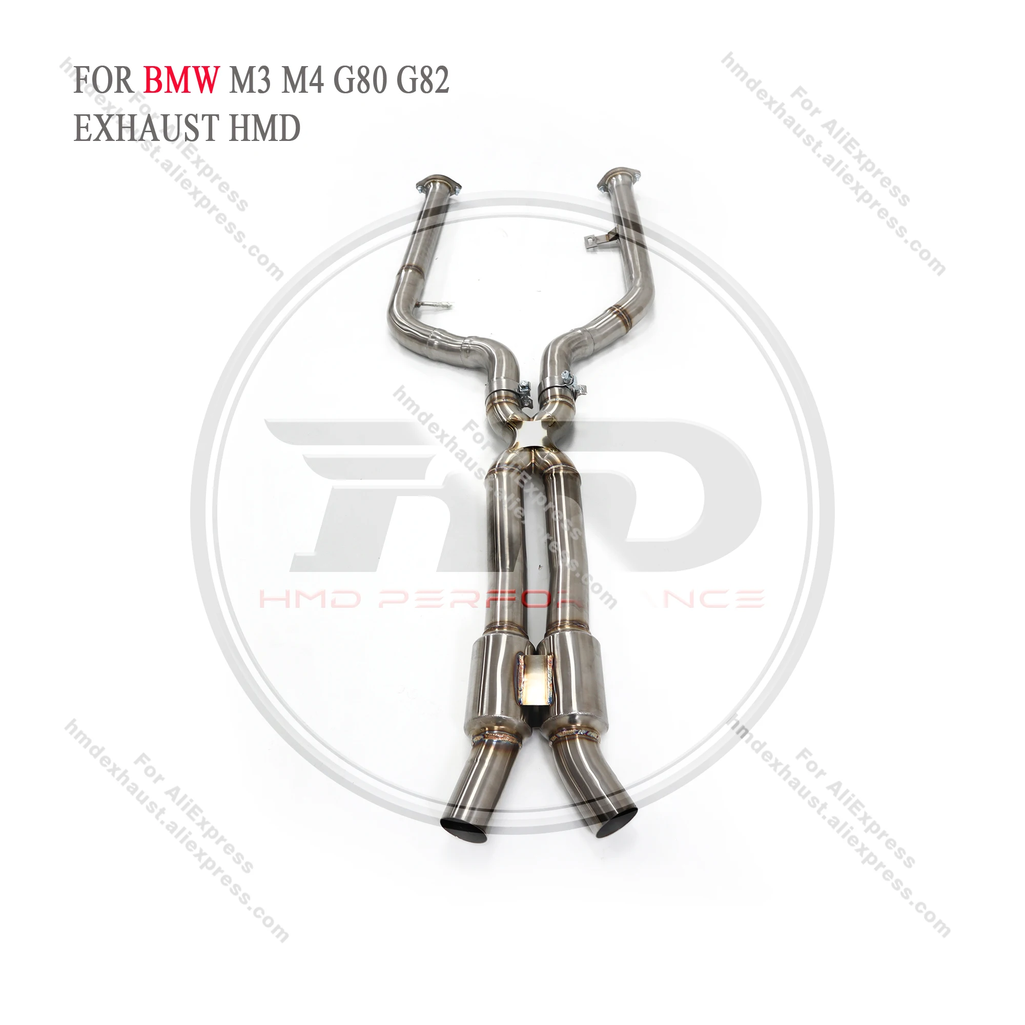 HMD выхлопная система из нержавеющей стали средняя труба для BMW M3 M4 G80 G82 X-труба с