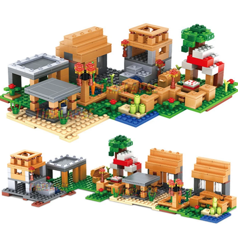 New The Villages House Pigs Alex Zombie Action Building Blocks Classic Model Sets Bricks Kids Kits