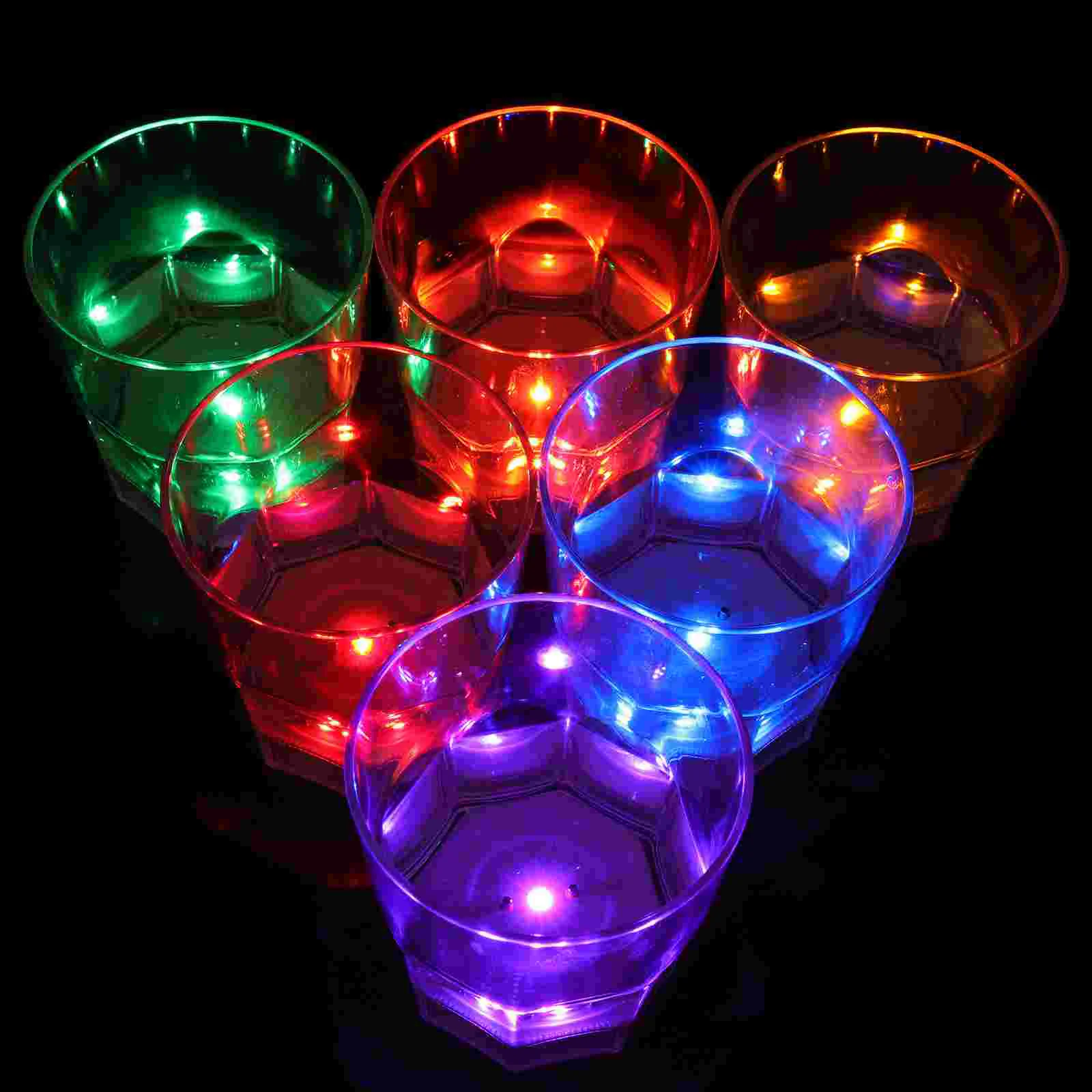 

Cups Glasses Led Lightshot Glowparty Cup Dark Thedrinkingactivated Water Automatic Flashing Glowing Beer