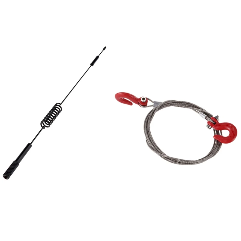 

Аксессуары для гусеничных дорожек и крючки для SCX10 Wraith Axial D90 Toy с антеннами и винтами для модели 1/10 Traxxas, 290 мм