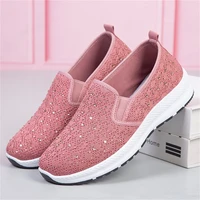 summer autumn new flying woven womens shoes flat casual sports walking soft bottom fashion ladies shoes