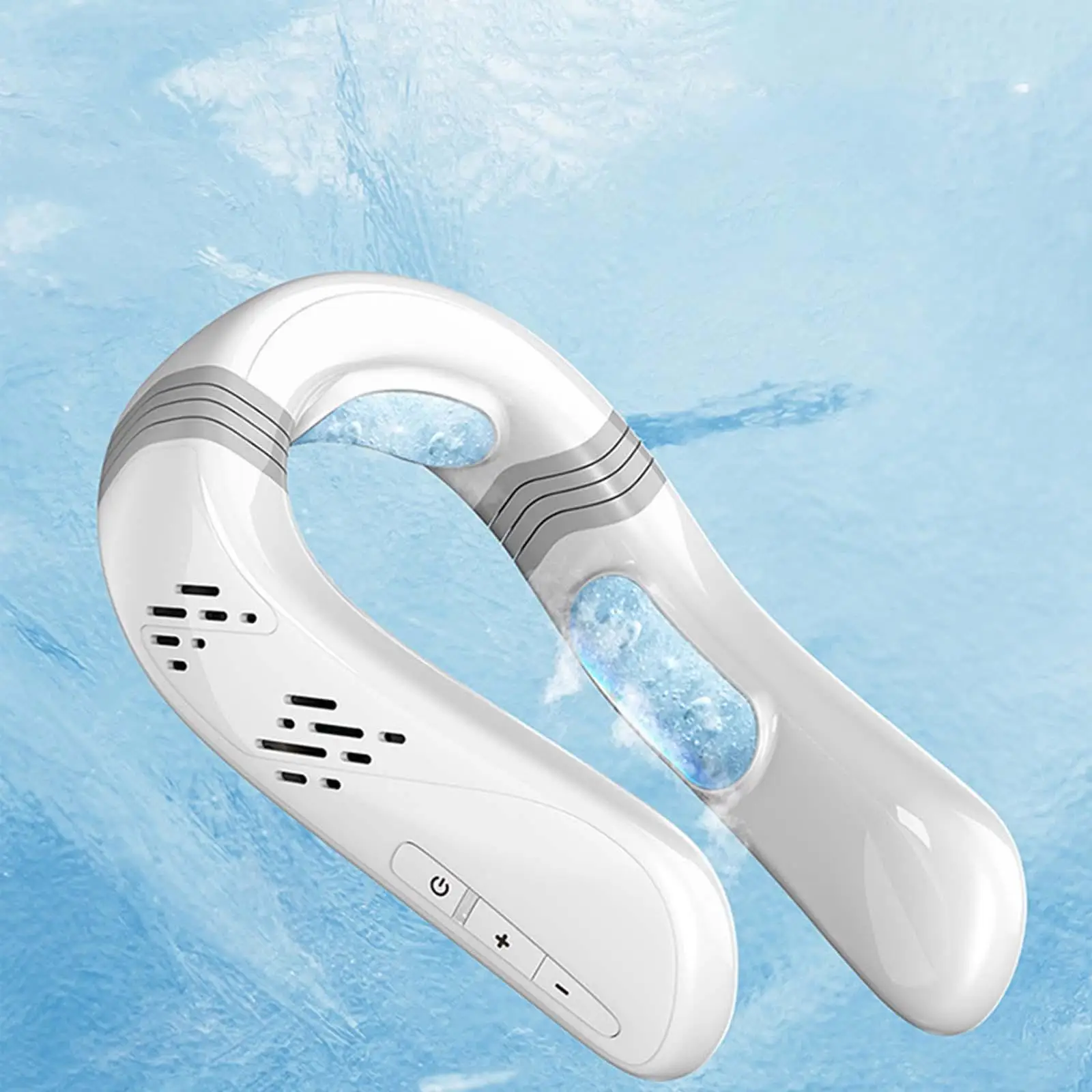 

Hanging Neck Air Conditioner Semiconductor Cooling 360° Cooling 4000mAh Mobile Air Conditioner Cooler for Outdoor Sports Summer