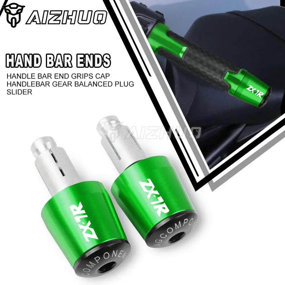 

Handle Bar End For Kawasaki ZX7R 1989-2003 ZX-7R 2002 2001 2000 1998 1997 1996 1995 Motorcycle Handlebar Grips Plugs Caps Slider