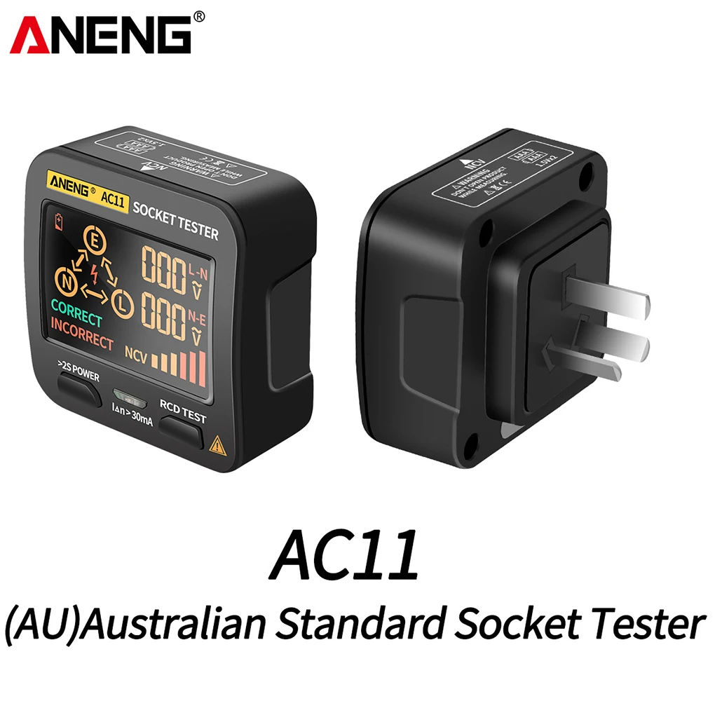 

Durable And Safe Digital Voltage Detector And Socket Tester Reliable Performance LED Screen Display Tester Smart Voltage