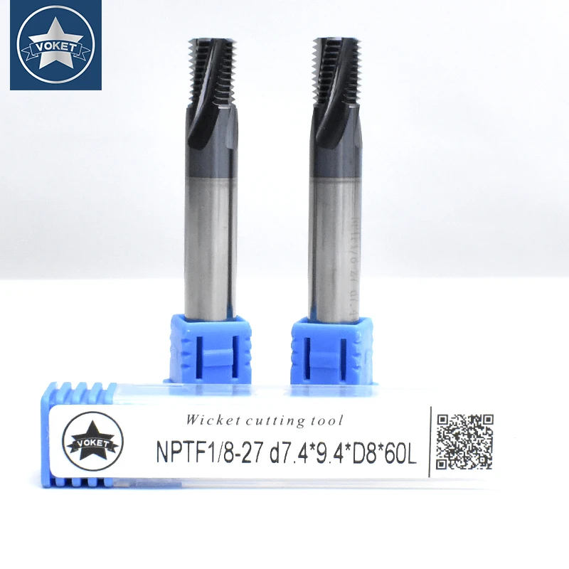 

CNC 60 Degree Tungsten Steel American All Tooth Taper Sealing Pipe Thread Milling Cutter NPTF 1/16 1/8 1/4 3/4 3/8 1/2 mills