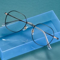 2022 new hot alloy optical eyeglasses frame for men and women prescription spectacles oval shape full rim glasses eyewear