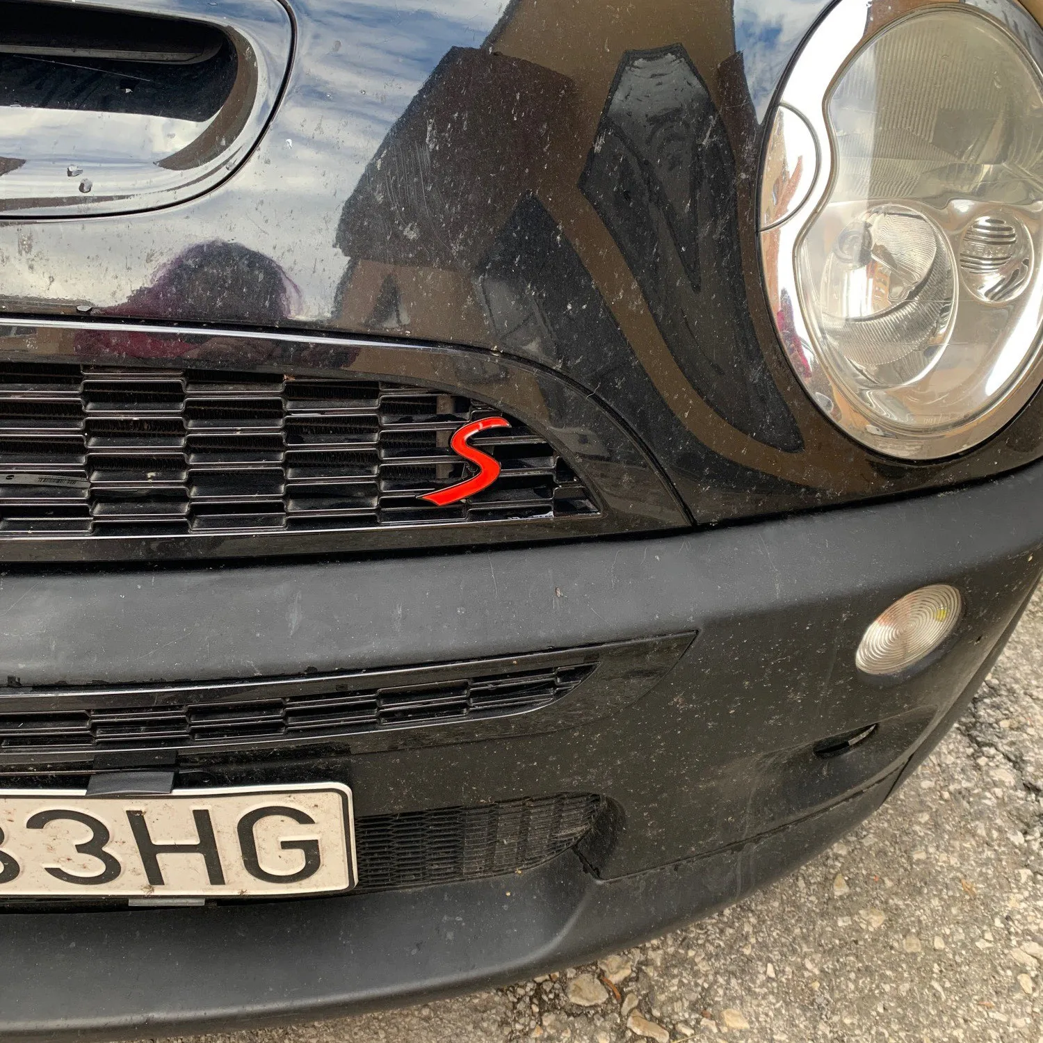 

1x 3D металлическая наклейка S эмблема передней решетки для Mini Cooper R50 R52 R53 R56 JCW гриля значок наклейки внешние аксессуары Автомобильная наклейка