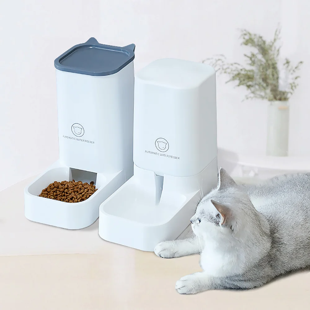 

Automatic Bowls For Cats Siphon Pump Cat Bowl Drinking 3.8L Water Feeding Dispenser Fountain Bottle For Dog Feeder Pet Food Bowl