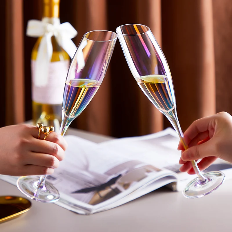 

Fashion Tall Champagne Flutes Glass Cup Wine Crystal Cocktail Tumblers Coffee Mug Party Dinner Water Juice Cup Goblet