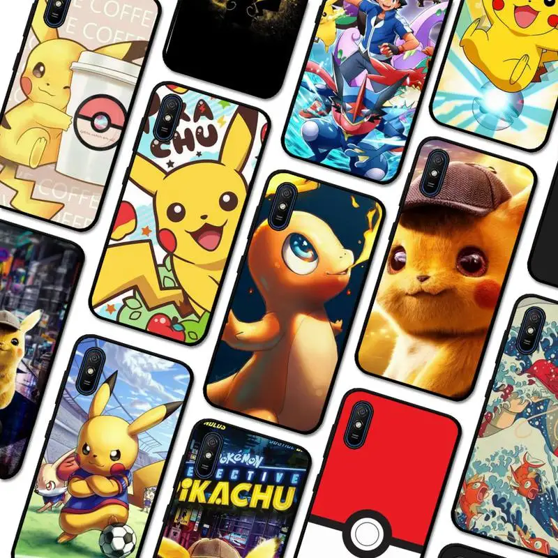 

P-Pokemon P-Pikachu Phone Case For Redmi 9A 8A 7A 7A 7 6A 5A 5 Plus 4X S2 GO K20 K30 6 Note 8 9 Pro Cover