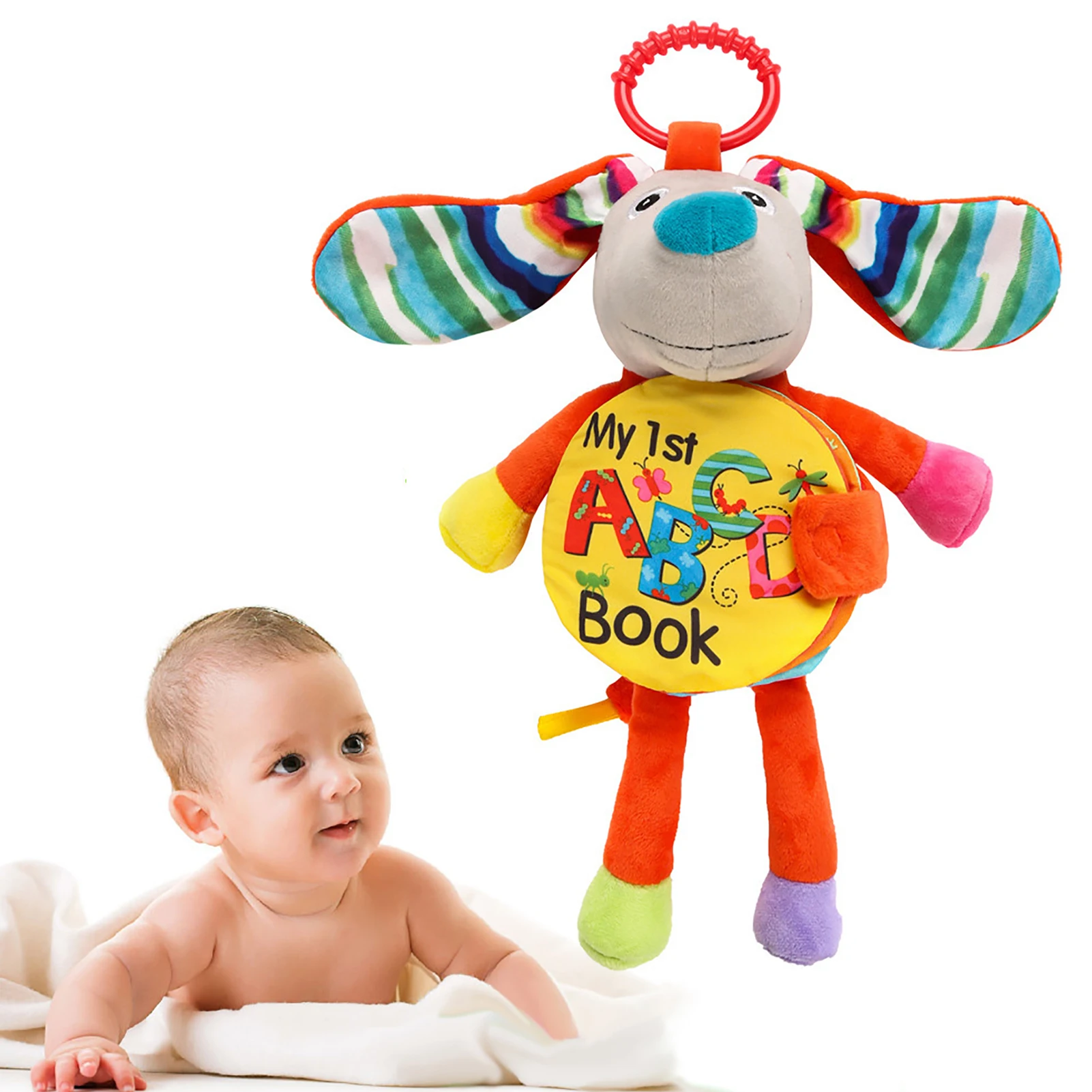 

Hand Puppet Fabric Books Newborn Baby Educational Cloth Book Kids Early Learning Develop Cognize Reading Puzzle Book Toys