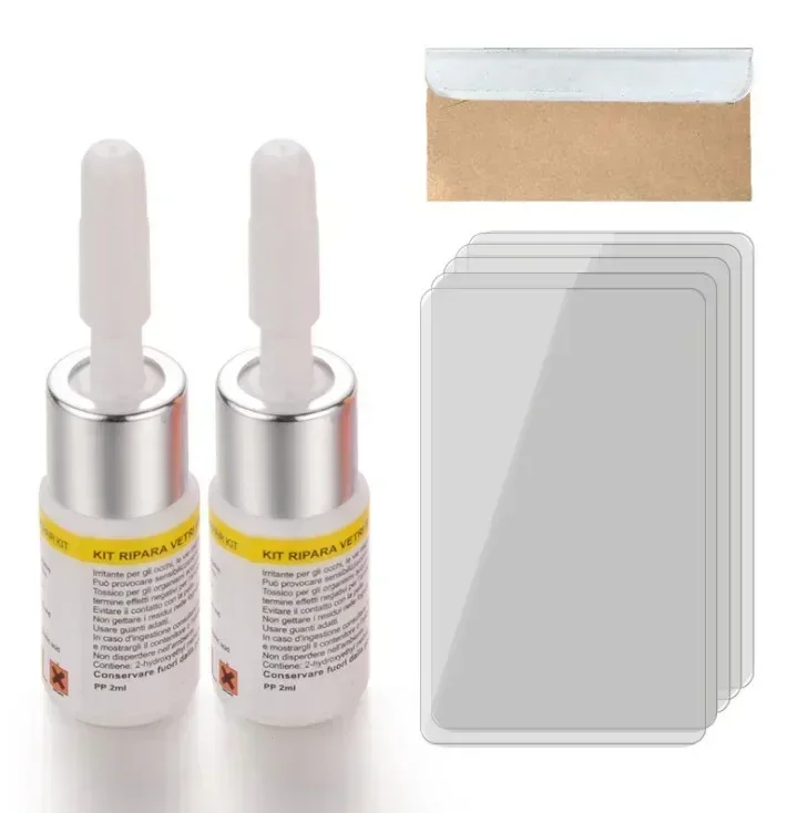 

Набор Для Ремонта Лобового Стекла Автомобиля: Нано-жидкости Для Удаления Царапин, Ремонта Трещин И Щелей На Стекле, Инструменты