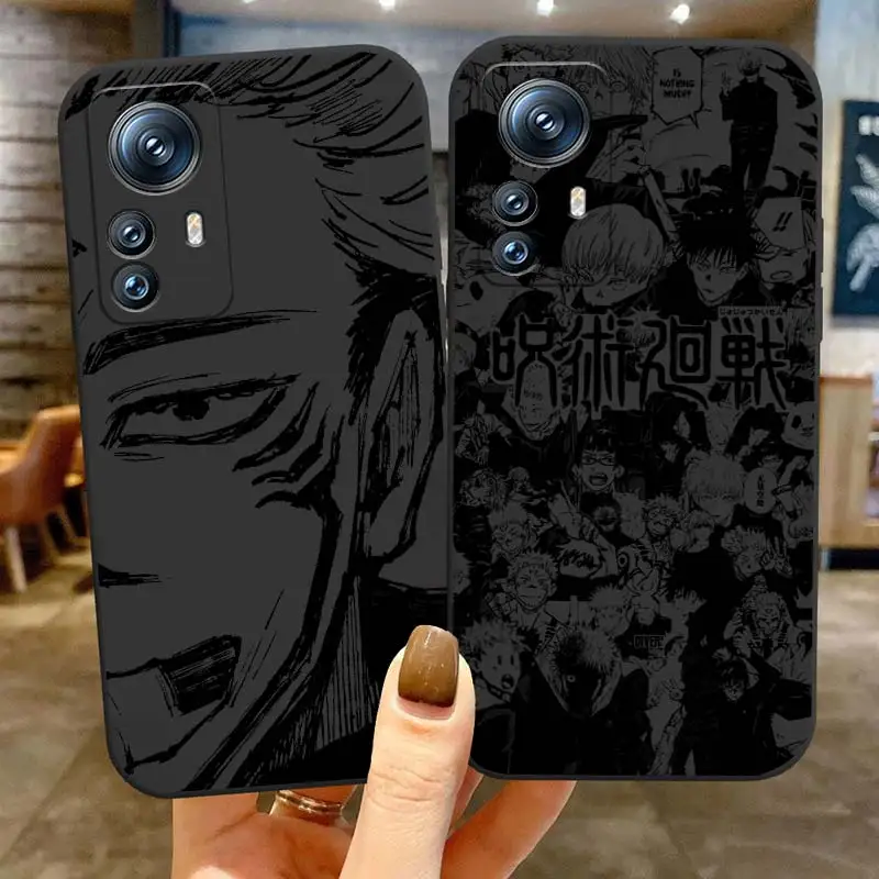 

Jujutsu Kaisen Anime Comics Phone Case For Xiaomi Mi 13 12T 12S 12X 12 11 11T 11i 10T 10 9 8 Pro Lite Ultra 5G Black Cover