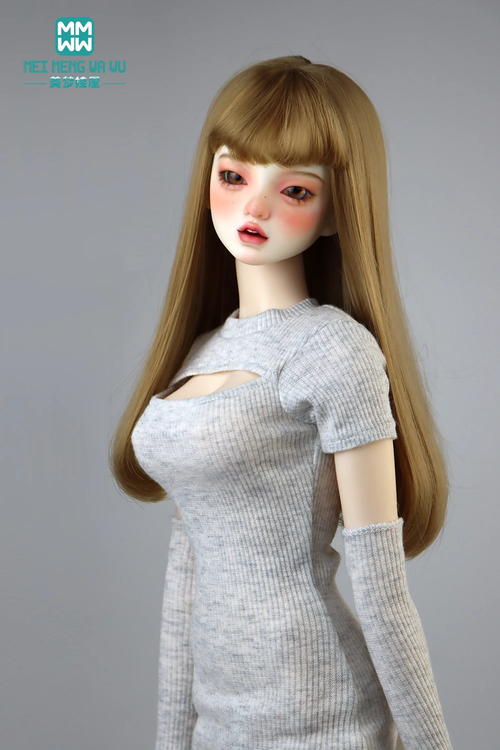 Одежда для шарнирных игрушек размером 58-60 см 1/3 женская модная длинная футболка с