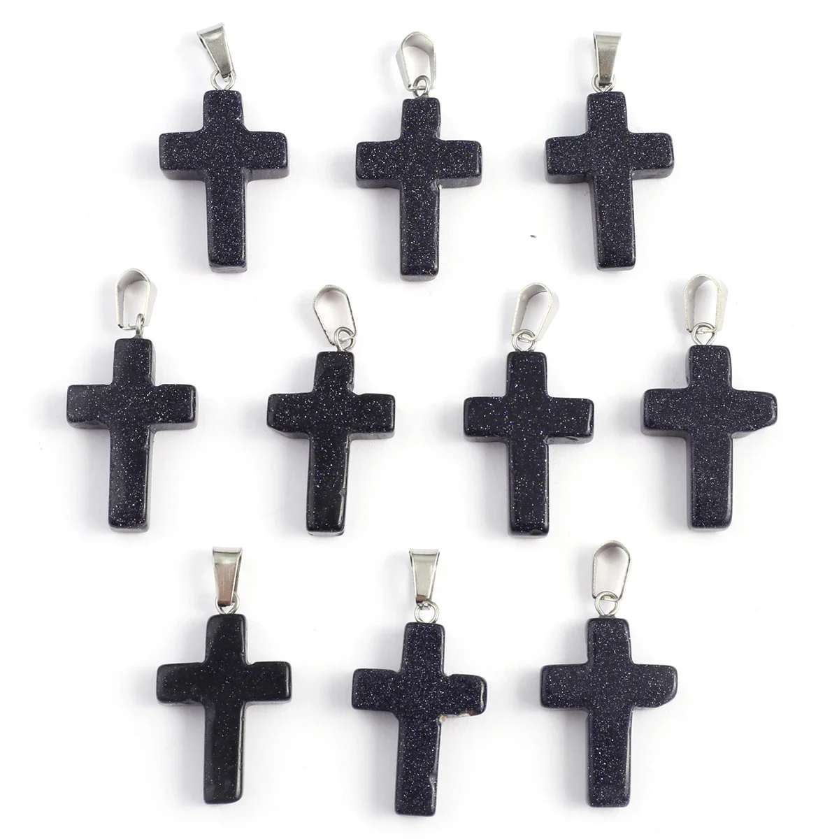 Подвеска из натурального полудрагоценного камня 35 х19-23 мм 2 шт