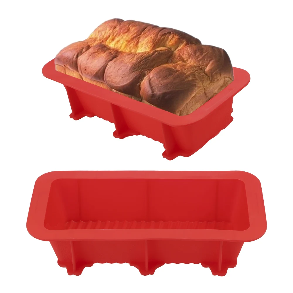 

Сковорода для французского хлеба, антипригарная сковорода для торта, Прямоугольная форма, инструменты для выпечки тортов, силиконовая форм...