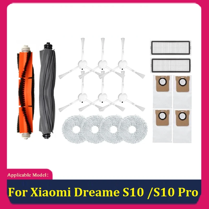 

Ground Robot Main Side Brush Filter Mop Cloth Dust Bag Accessories Kit For Xiaomi Dreame S10 / S10 Pro