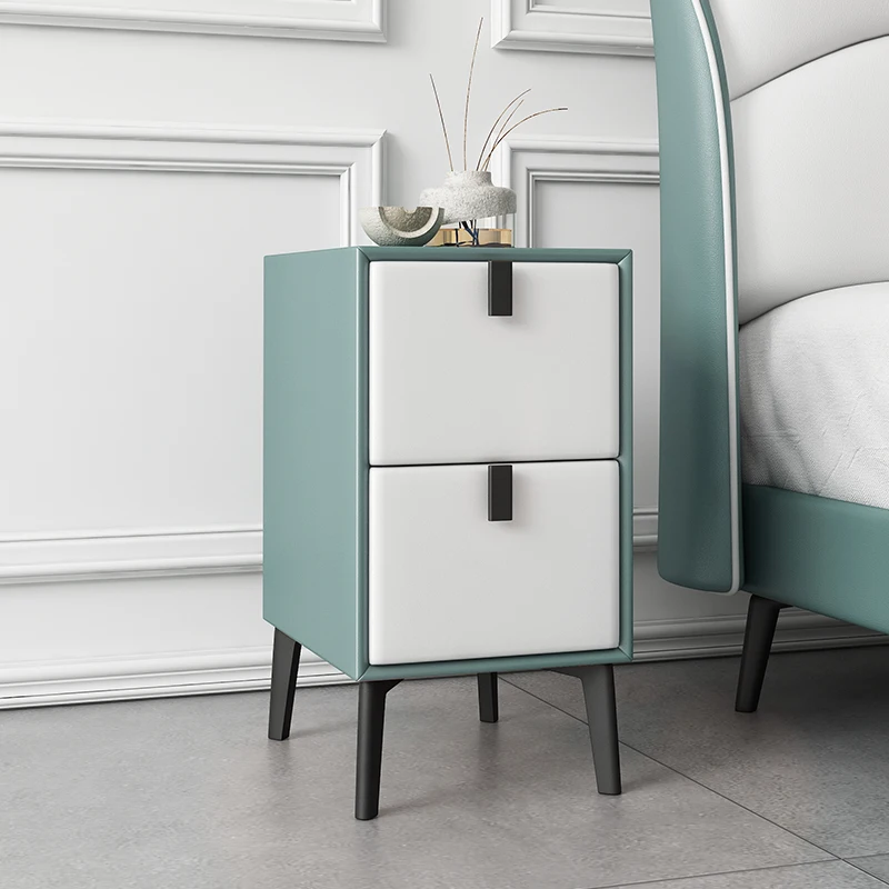 

Modern Industrial Style Design Fashion Nightstands Comfortable Drawers Library Created Nightstands Narrow Meuble Coffee SY50BT