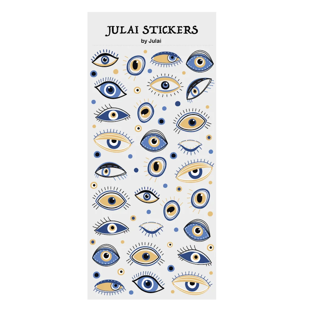 

Наклейка Kiss Cut, наклейка «сглаза», декоративная наклейка для журнала s, наклейка планировщика s, альбом для стикеров, наклейка «сглаза» s