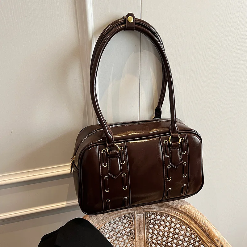 Женская сумка в стиле ретро осень 2024 новая универсальная на плечо большая