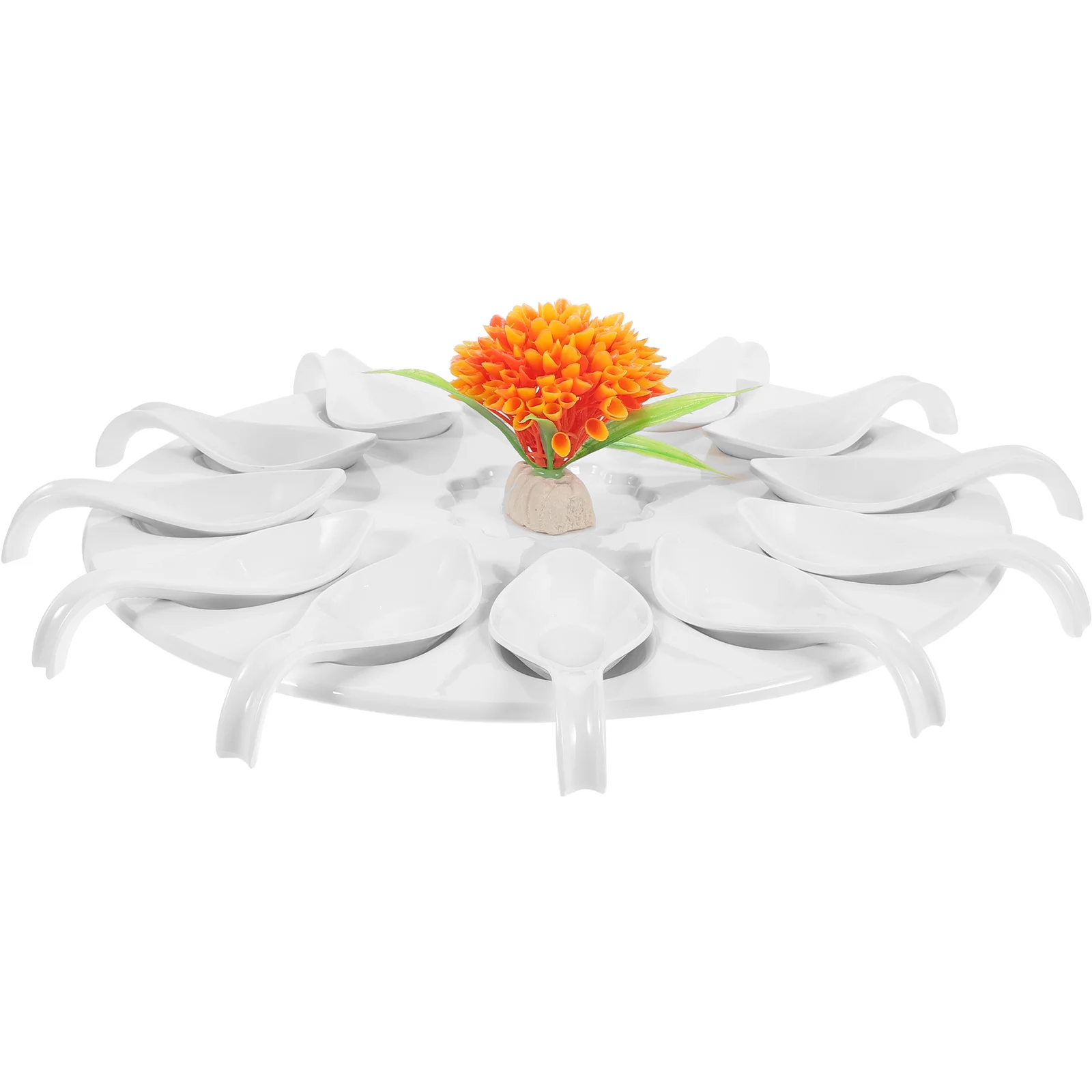 

Seafood Serving Tray Deviled Egg Plate Eggs Platter Dish Melamine Appetizer Plates Kitchen