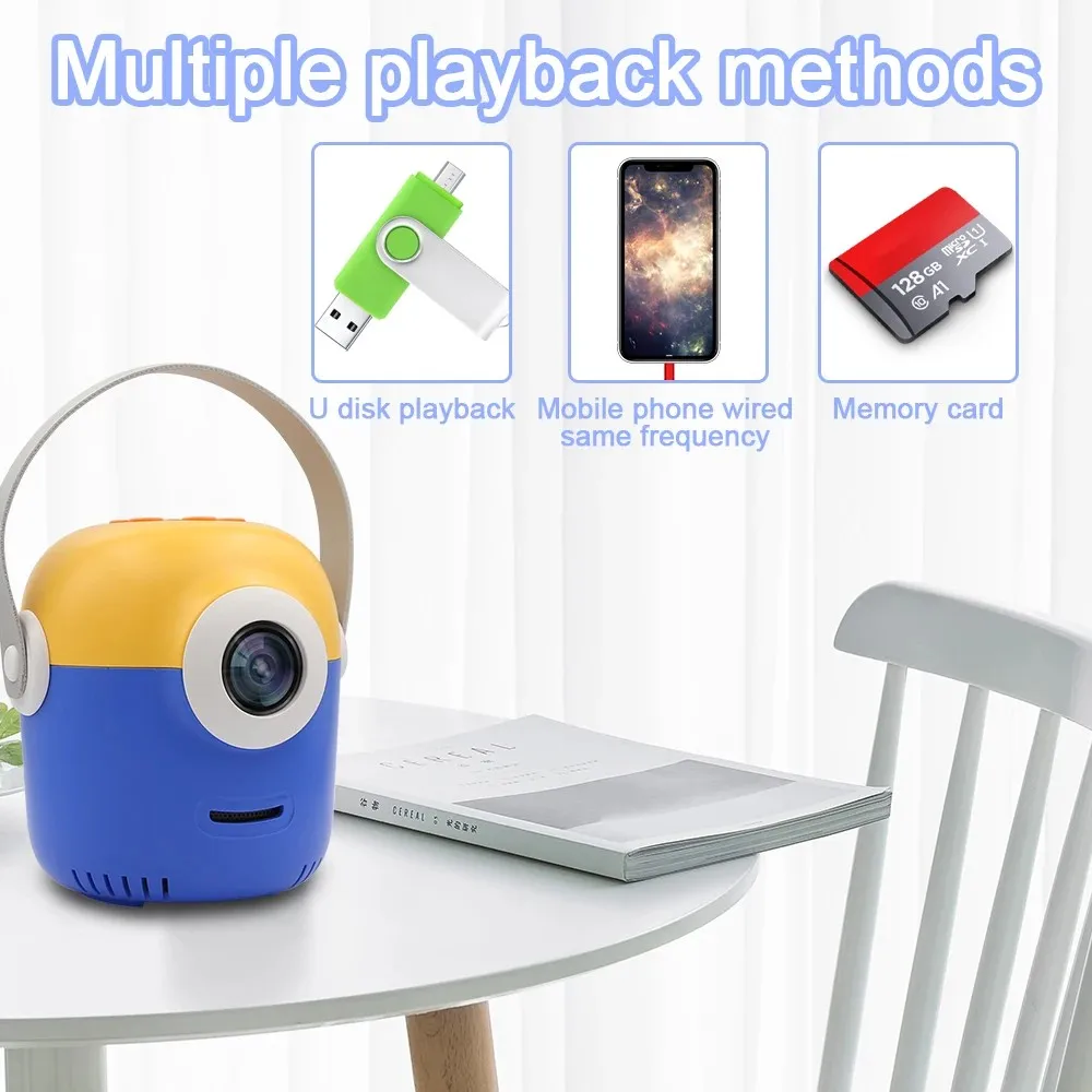 Touyinger T1 MINI умный проектор портативный USB светодиодный