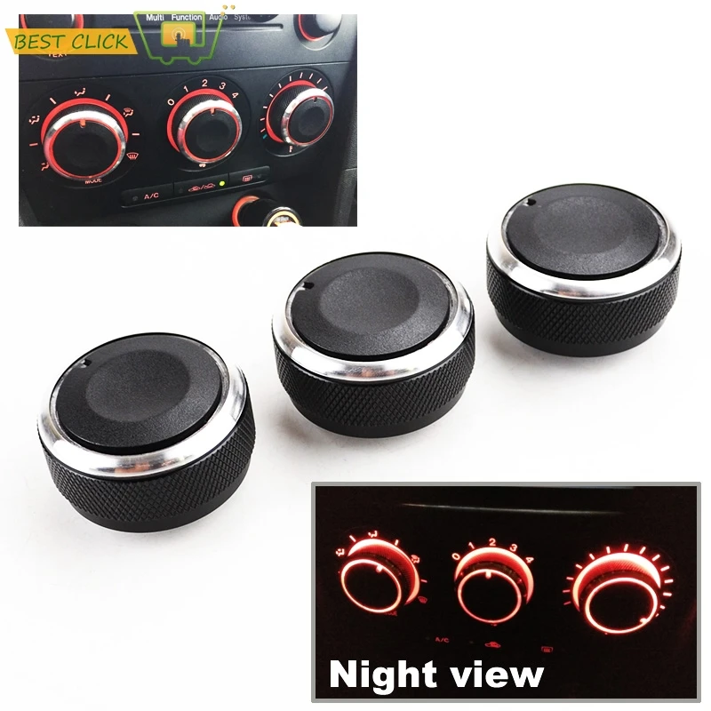 

3 шт. для MAZDA3 MAZDA 3 M3 2003 2004 2005 2006 2007 2008 Ручка переключателя РУЧКИ КНОПКИ УПРАВЛЕНИЯ ТЕПЛОВОГО УПРАВЛЕНИЯ ЦИФЕРЛАВЫ КРЫШКА A/C AIR CON COVER