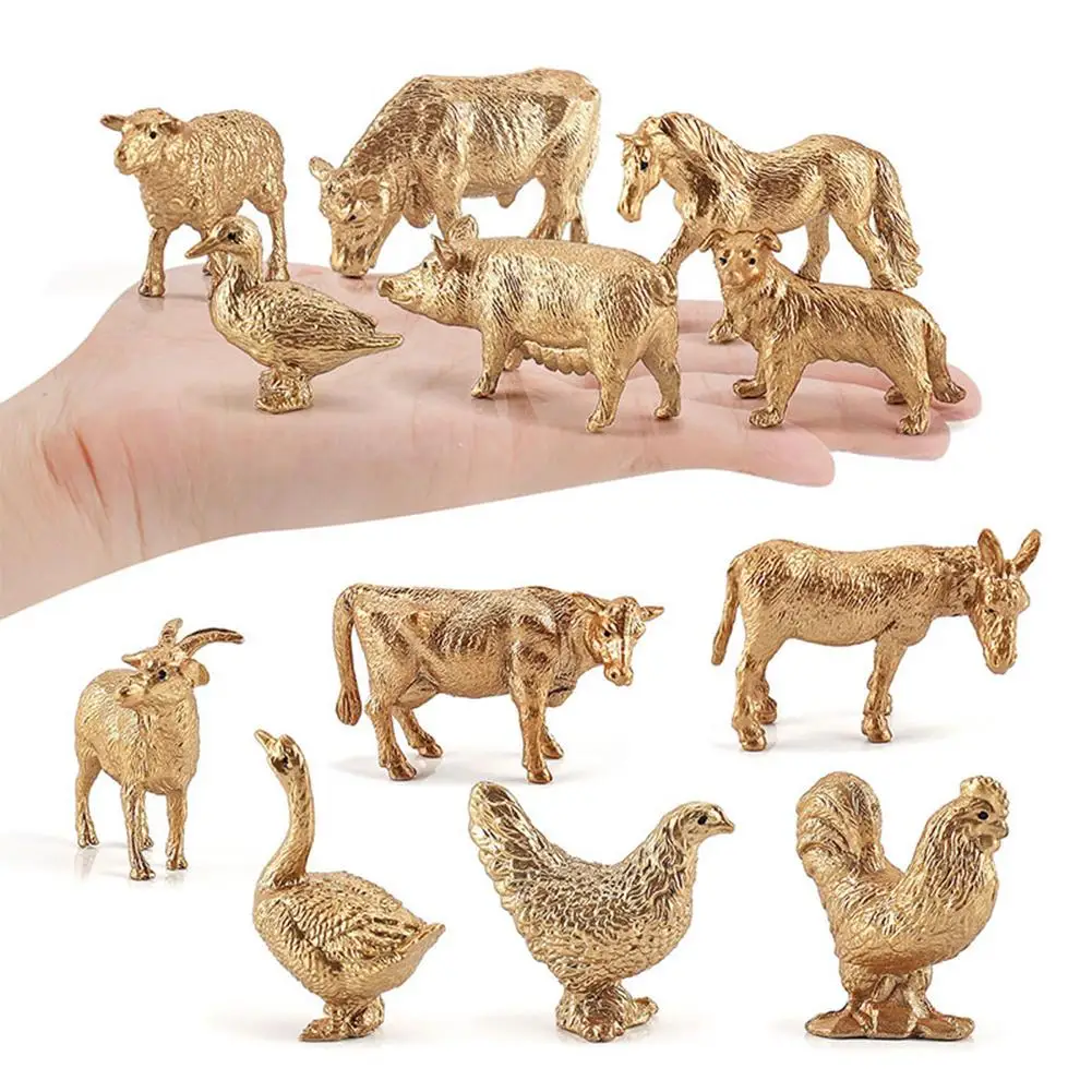 

12Pcs Farm Fun Toys Model for Children Baby Cows Action Figure Simulated Animal Figurine Plastic Models Educational Toys Gift