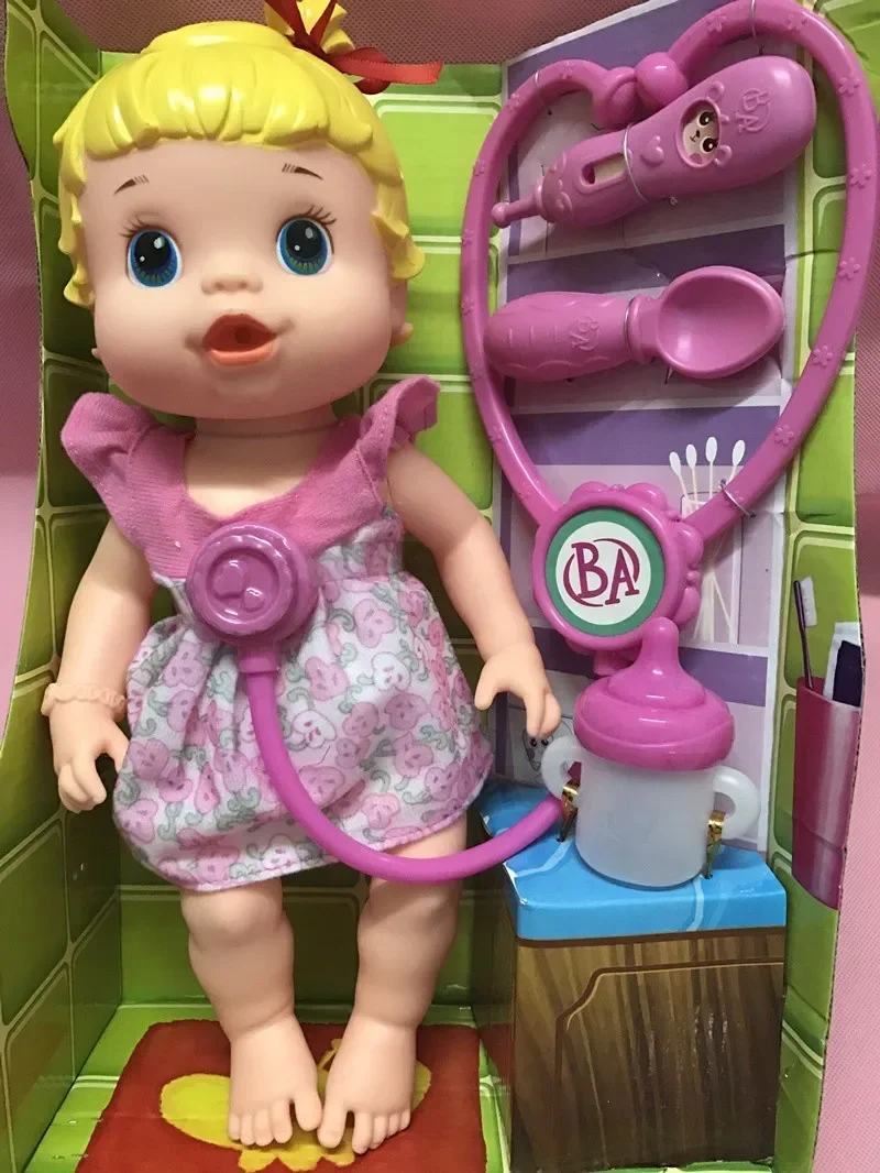 [Забавный] имитация моды 35 см можно пить воду писать диагностика модели куклы