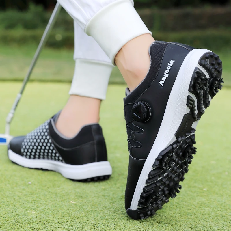 2022 Spring New High Quality Golf Coach Shoes Men's Turnbuckle White Waterproof Golf Sneakers Men's Golf Sneakers Size 39-47