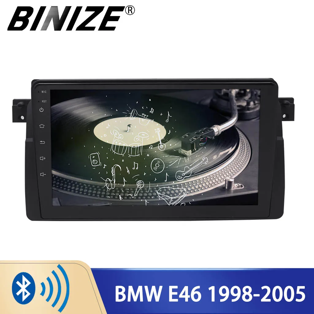 

Binize 2 Din 9 Inch Car Stereo For BMW E46 1998-2005 GPS Navigation Android Auto Radio Multimidia Video Player