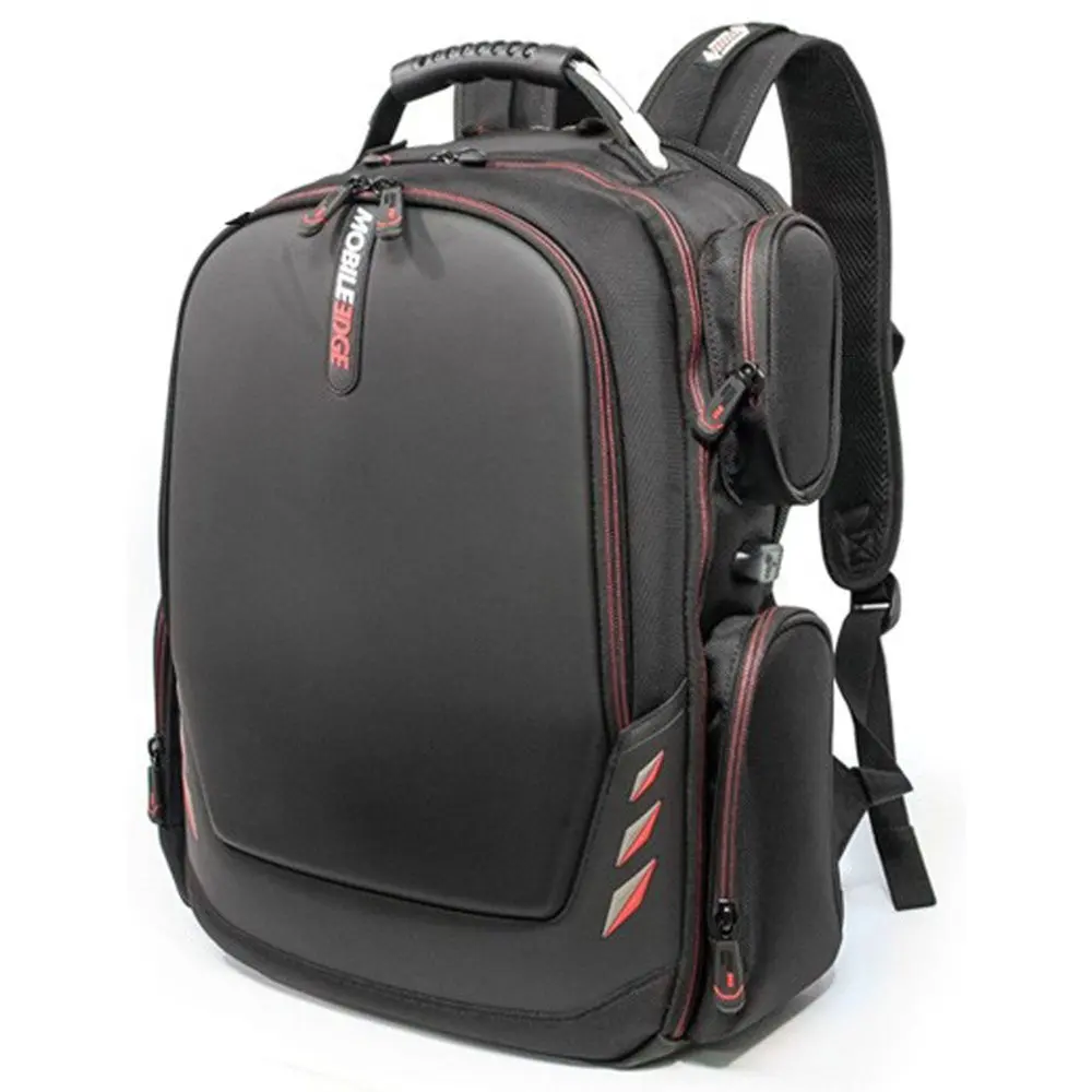

MECGBP1 Core Gaming Checkpoint Friendly 18.4" Backpack w/Molded Front Panel - Black with Red Trim