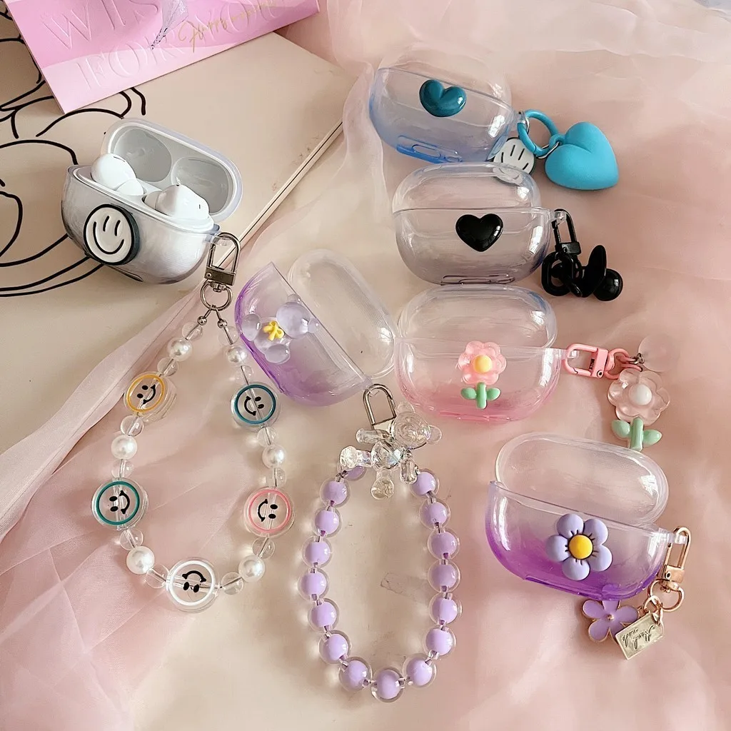 Прозрачный мягкий чехол с градиентом для наушников Xiaomi Redmi Buds 5 Pro Buds5