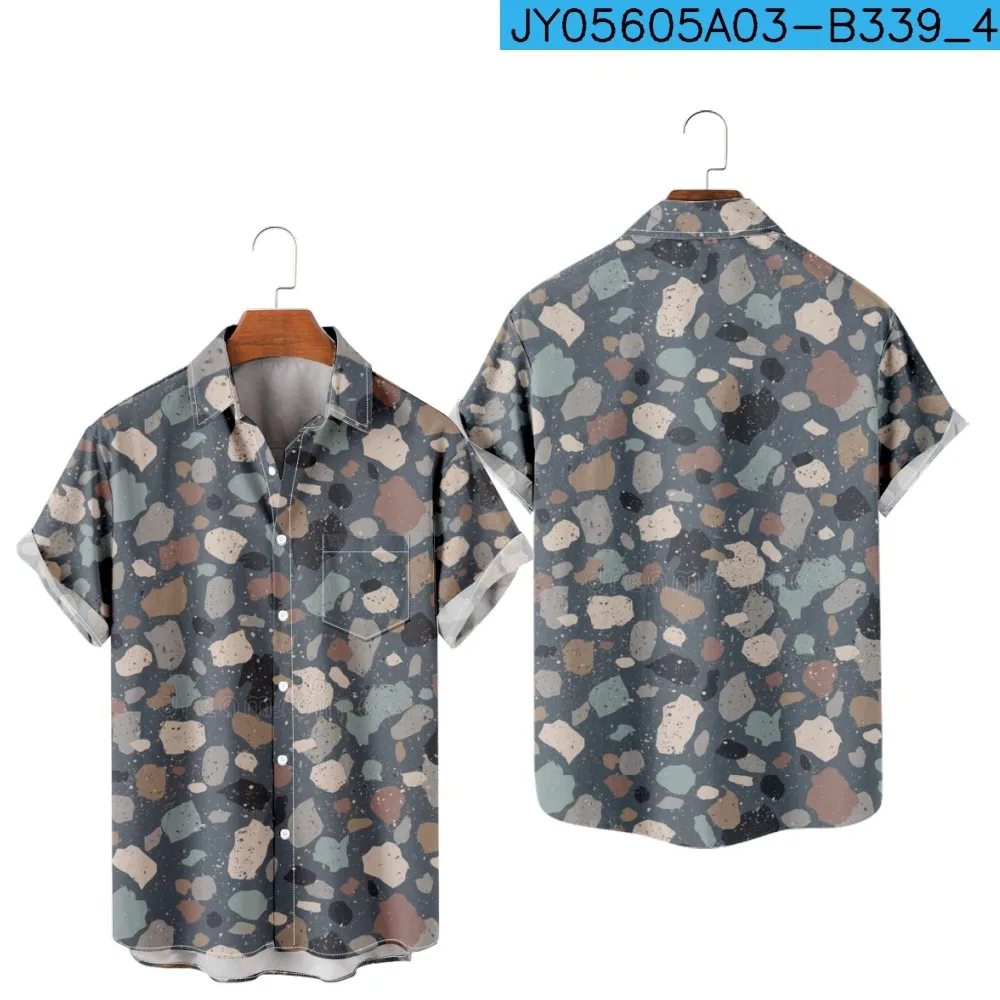 

Cobblestone Style Short Sleeve Shirt Casual Kawaii Unisex Clothing