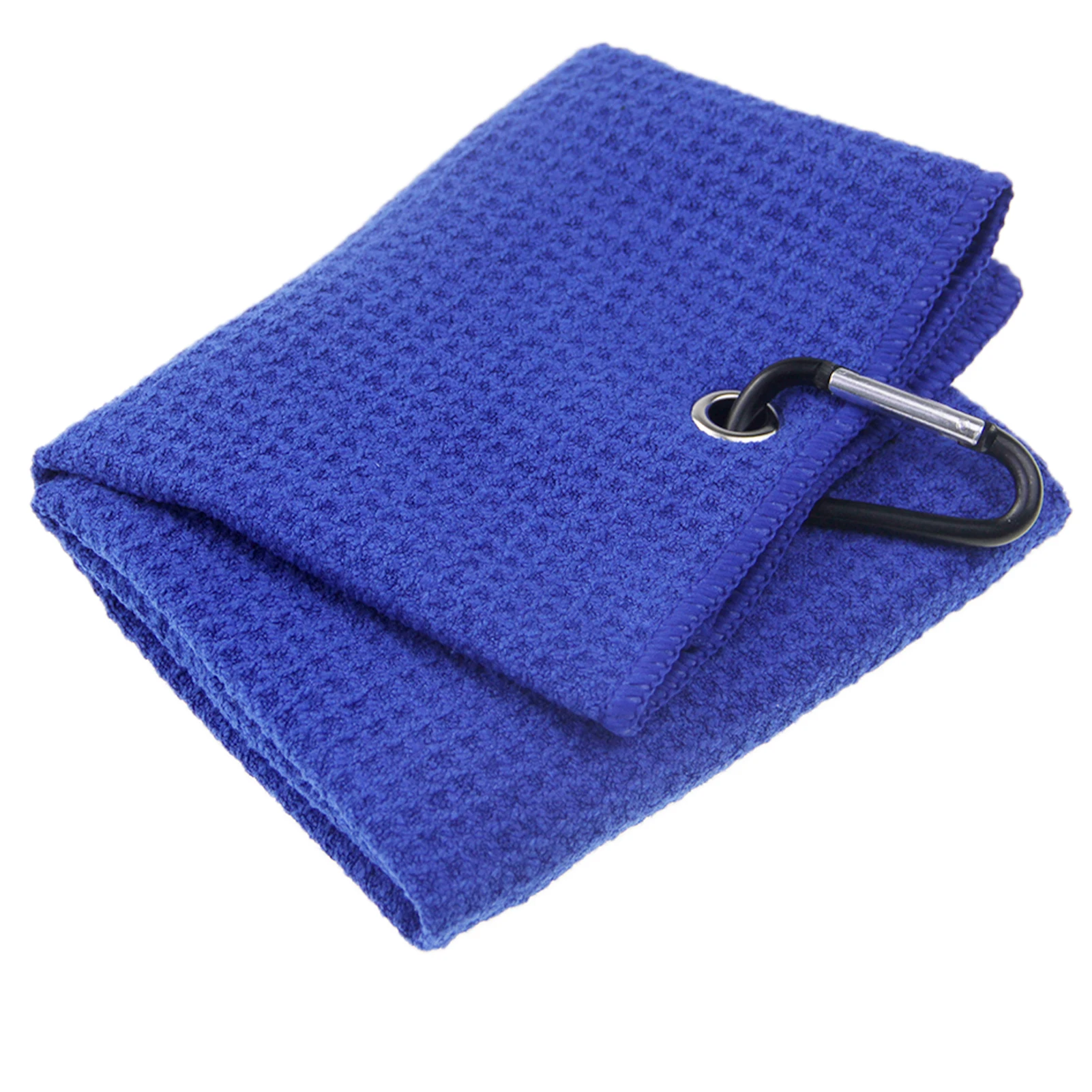 

Fitness With Carabiner Golf Towel Easy Clean Portable Sports Waffle Pattern Clubs Balls Hands Running Accessories Gift Outdoor