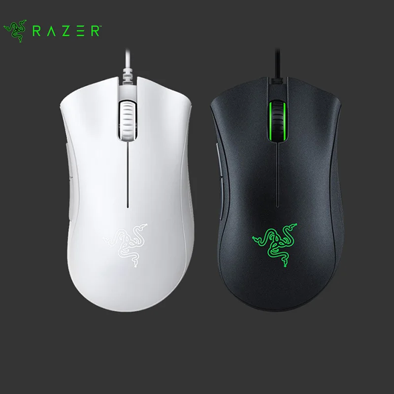 

Razer Deathadder Wired Gaming Mouse Gamer 6400DPI Ergonomic Design Mechanica Side Button Mice Pc Laptop Gamer Office Computer