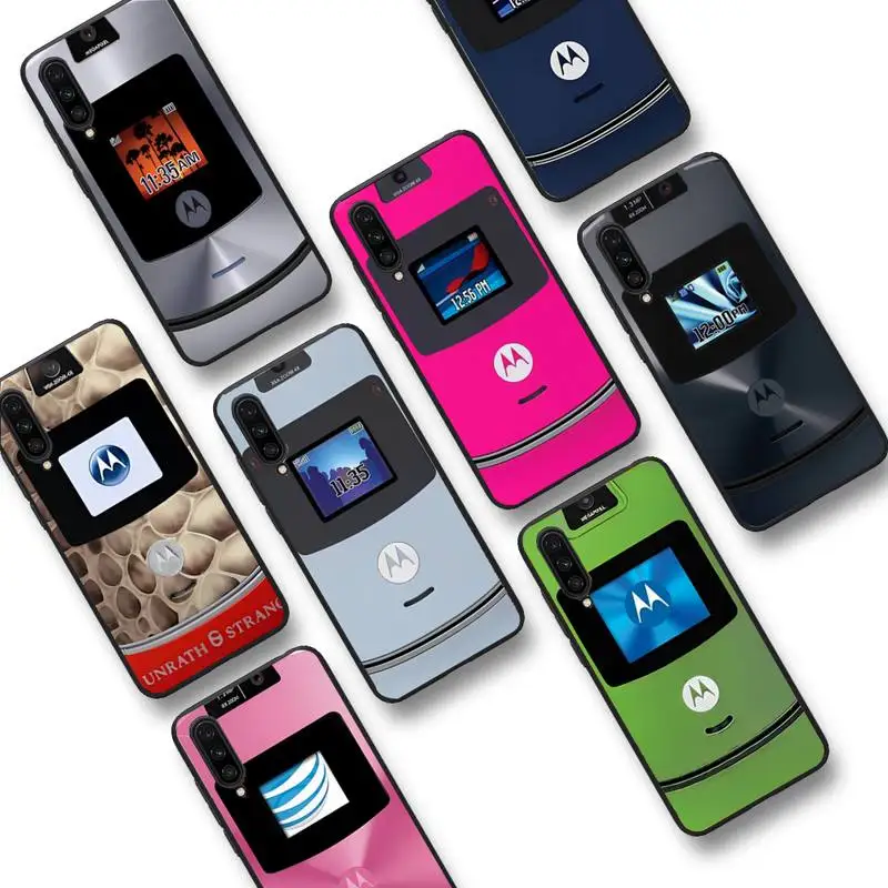 

Motorola Razr Pink Phone Case For Xiaomi Mi 5X 8 9 10 11 12 lite pro 10T PocoX3pro PocoM3 Note 10 pro lite