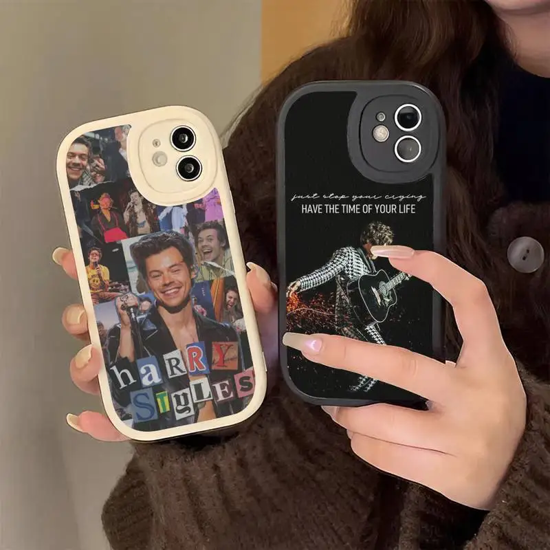 

H-HarRy S-styles Phone Case Hard Leather Phone Case for iPhone 13 12 Mini 11 14 Pro Max Xs X Xr 7 8 Plus 6 6s Se 2022 silicone