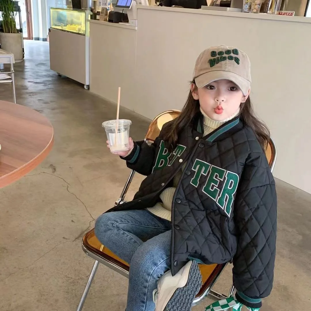 Куртка-бомбер детская из хлопка на осень/зиму |