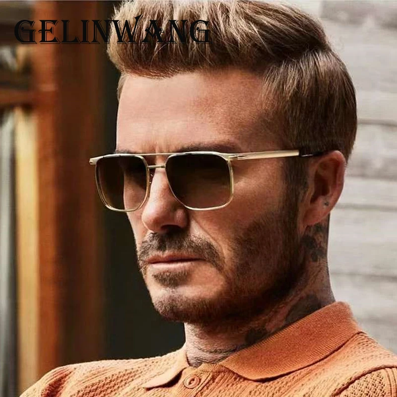 SteamPunk Style Sunglasses For Men Gold Frame Brand Design Sun Glasses Male 2022 New Metal Eyeglasses Women Anti-blue Light UV