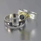 Уникальное модное Двухслойное мужское и женское мужское Универсальное кольцо из сплава в форме сердца, парные кольца